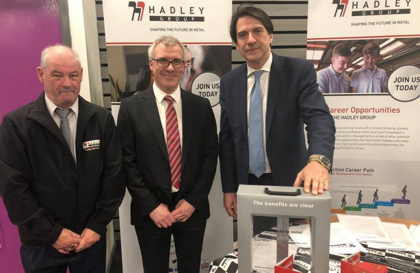 James Morris MP with Hadley Group Ltd