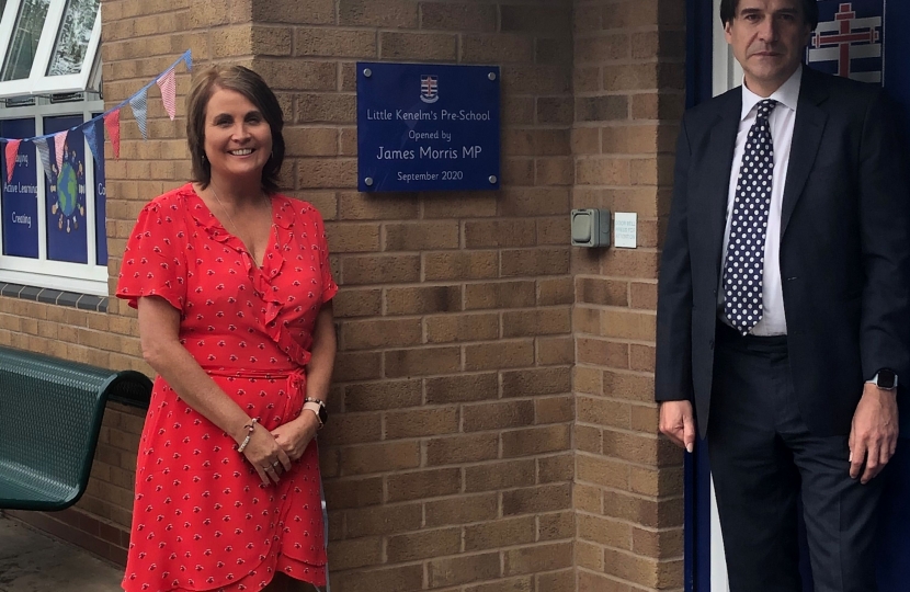 James with Headteacher Christine Finnegan