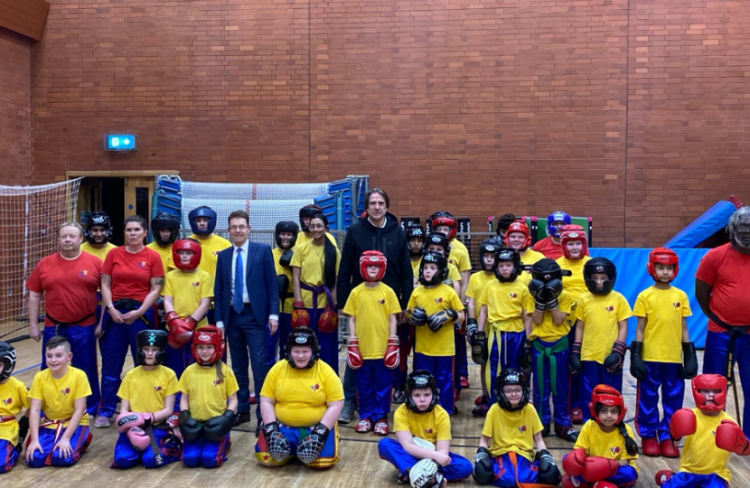 James at Hickman's Boxing Academy