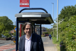 James at an 002 Bus Stop