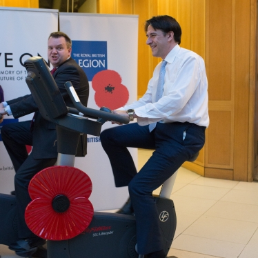 James Morris MP supporting the Poppy Appeal Cycle Challenge