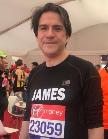 James Morris MP preparing for the 2018 London Marathon