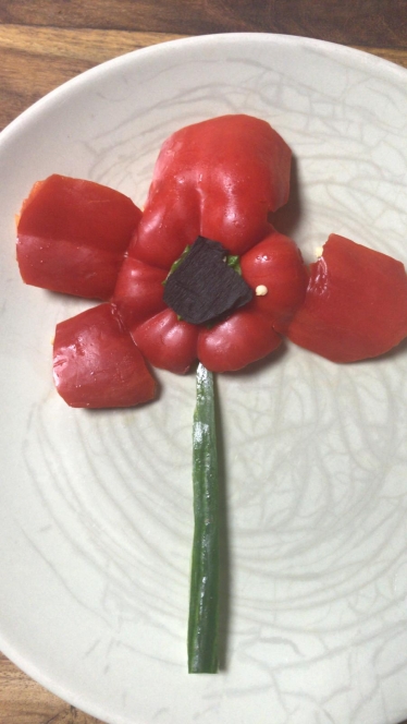 Poppy display by Kitty