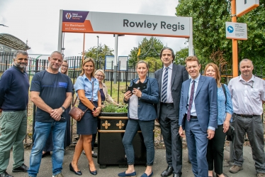 James and Andy at Rowley Regis Station