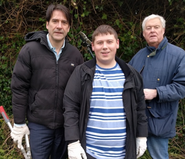 James with David Vickers and Cllr Simon Phipps