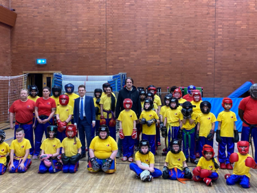 James at Hickman's Boxing Academy